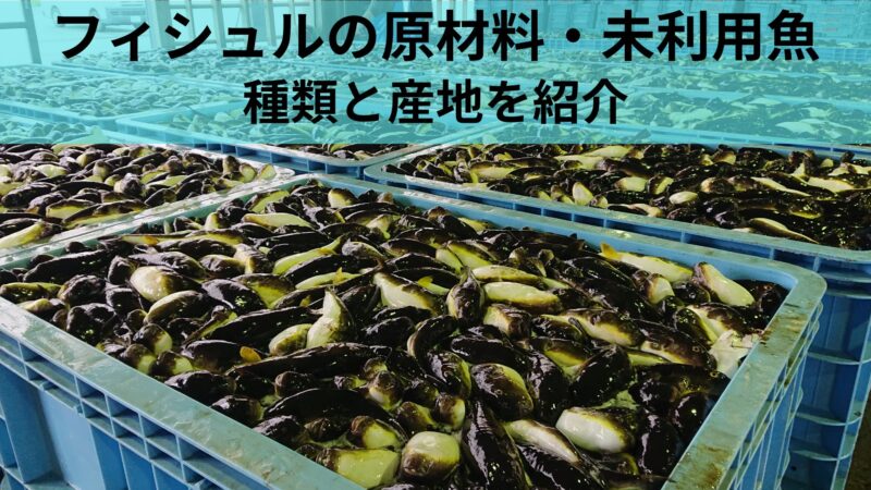 フィシュルの原材料と産地紹介　未利用魚