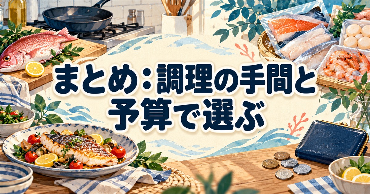 未利用魚の通販を調理の手間と予算に合わせて選ぶためのまとめ